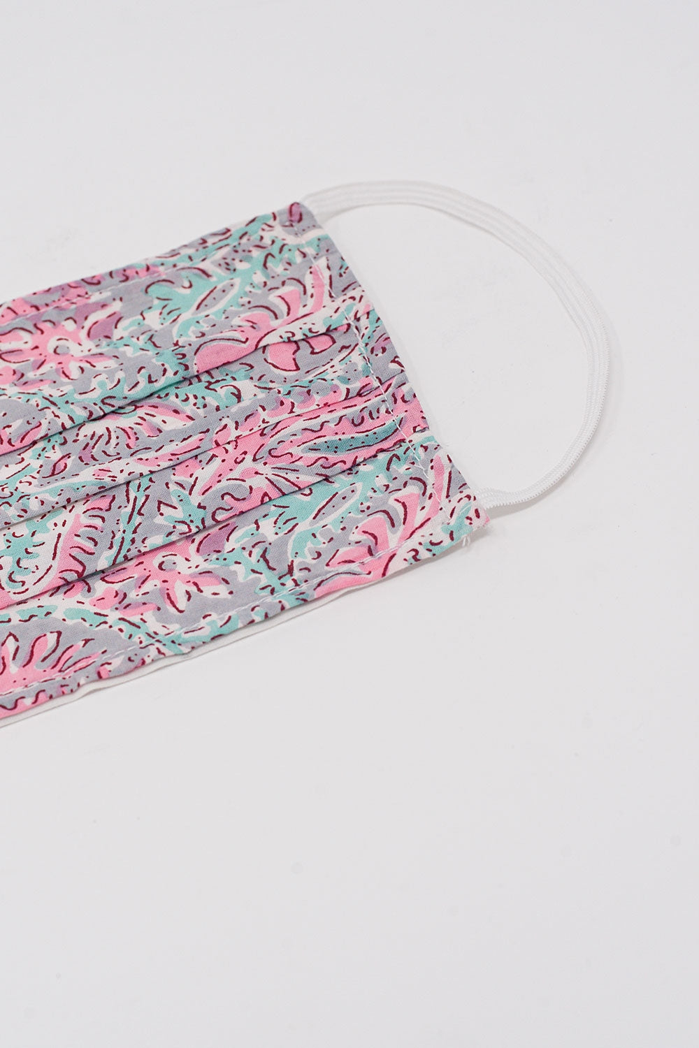 Pack de 2 máscaras rosa estampadas em algodão orgânico