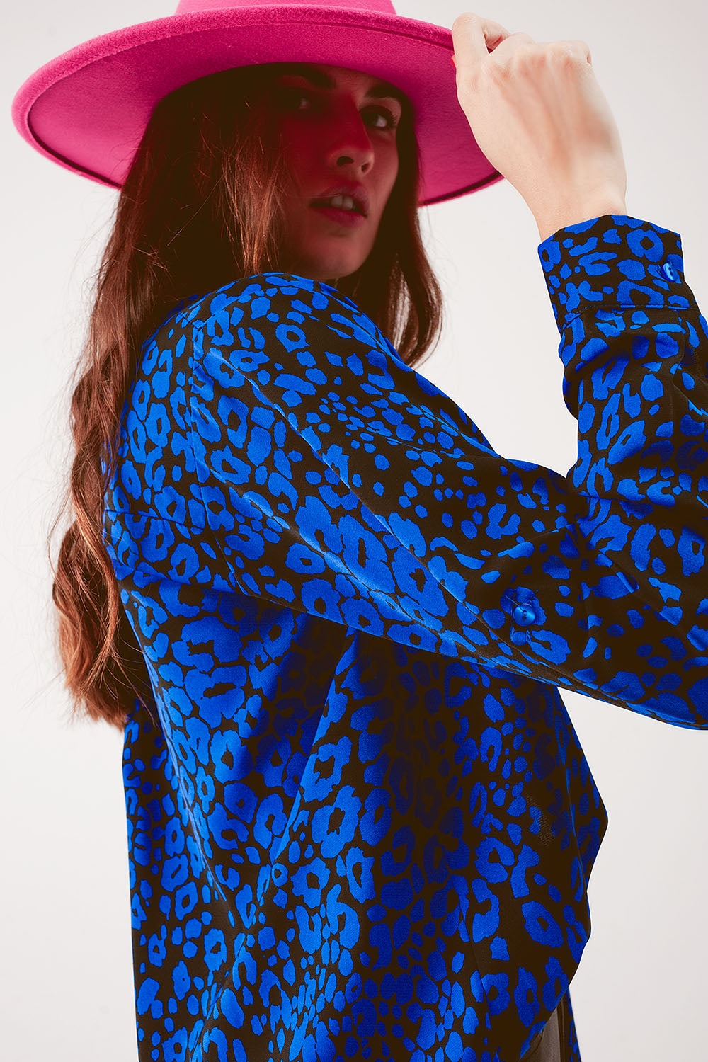 Camisola animal em azul