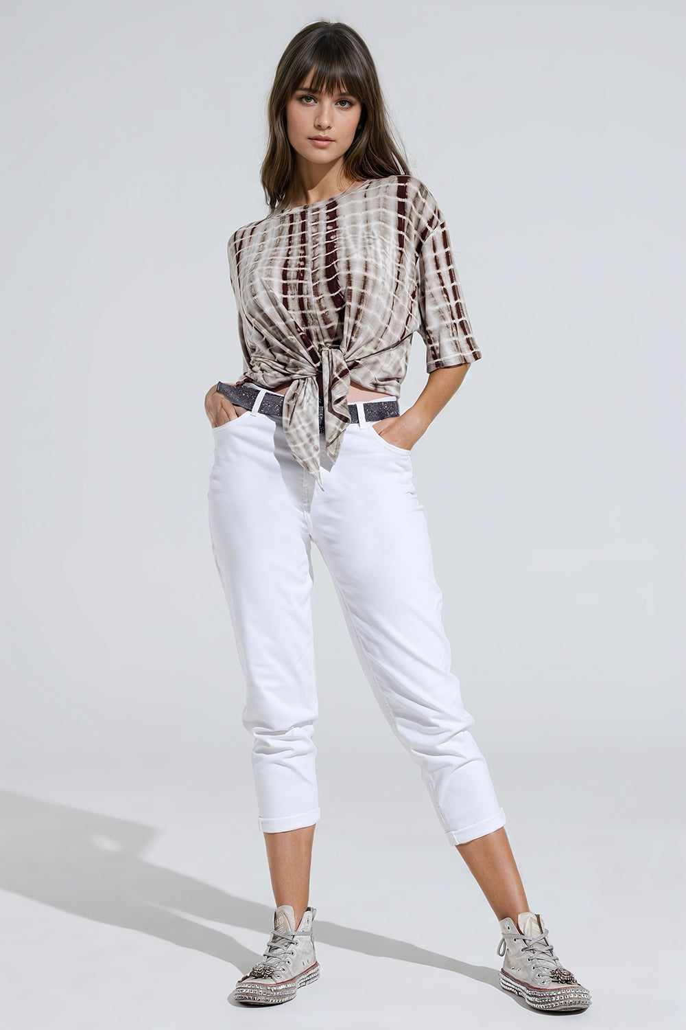Calça de ganga Skinny Basic Branca