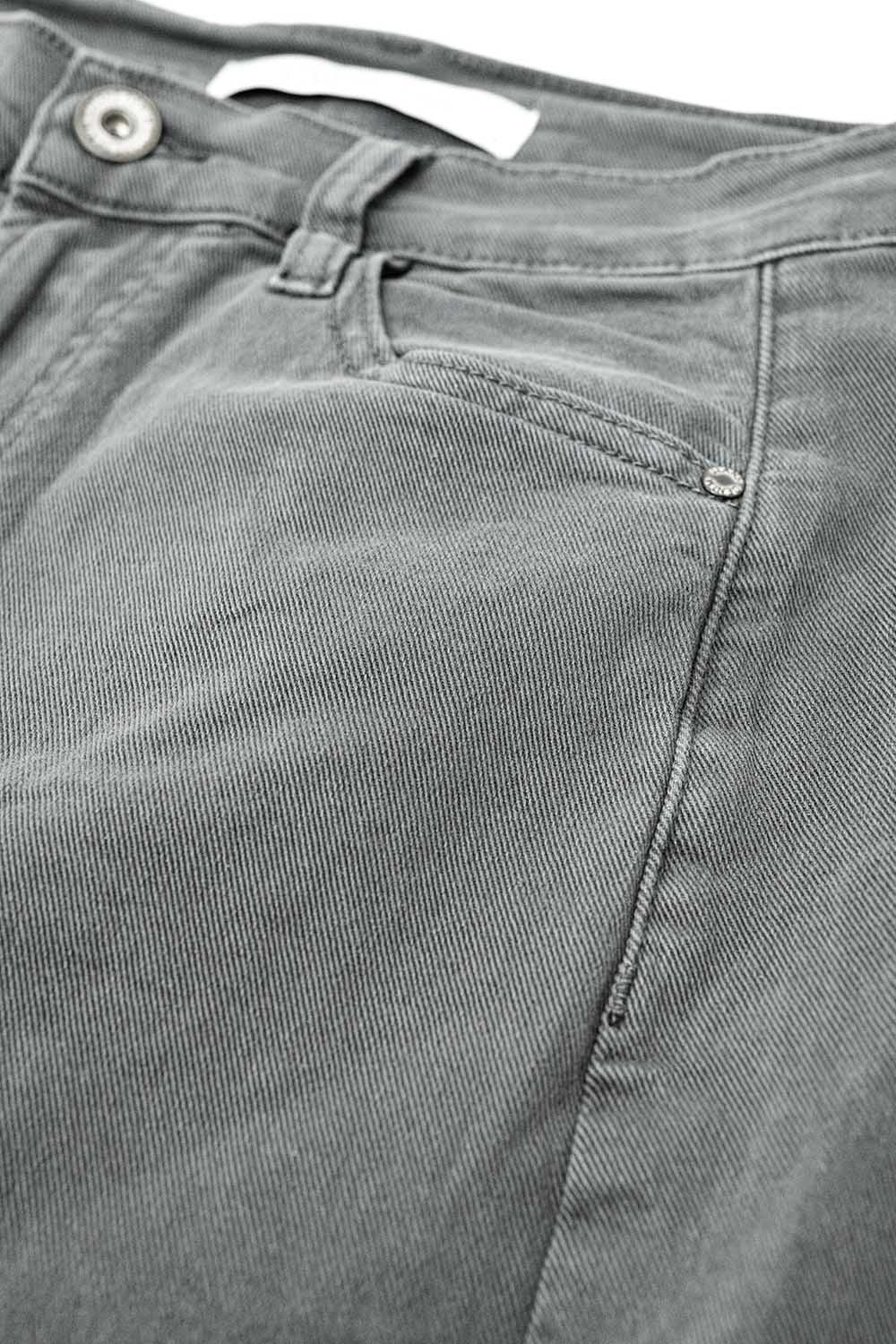 Extra wide leg Pants in washed grey
