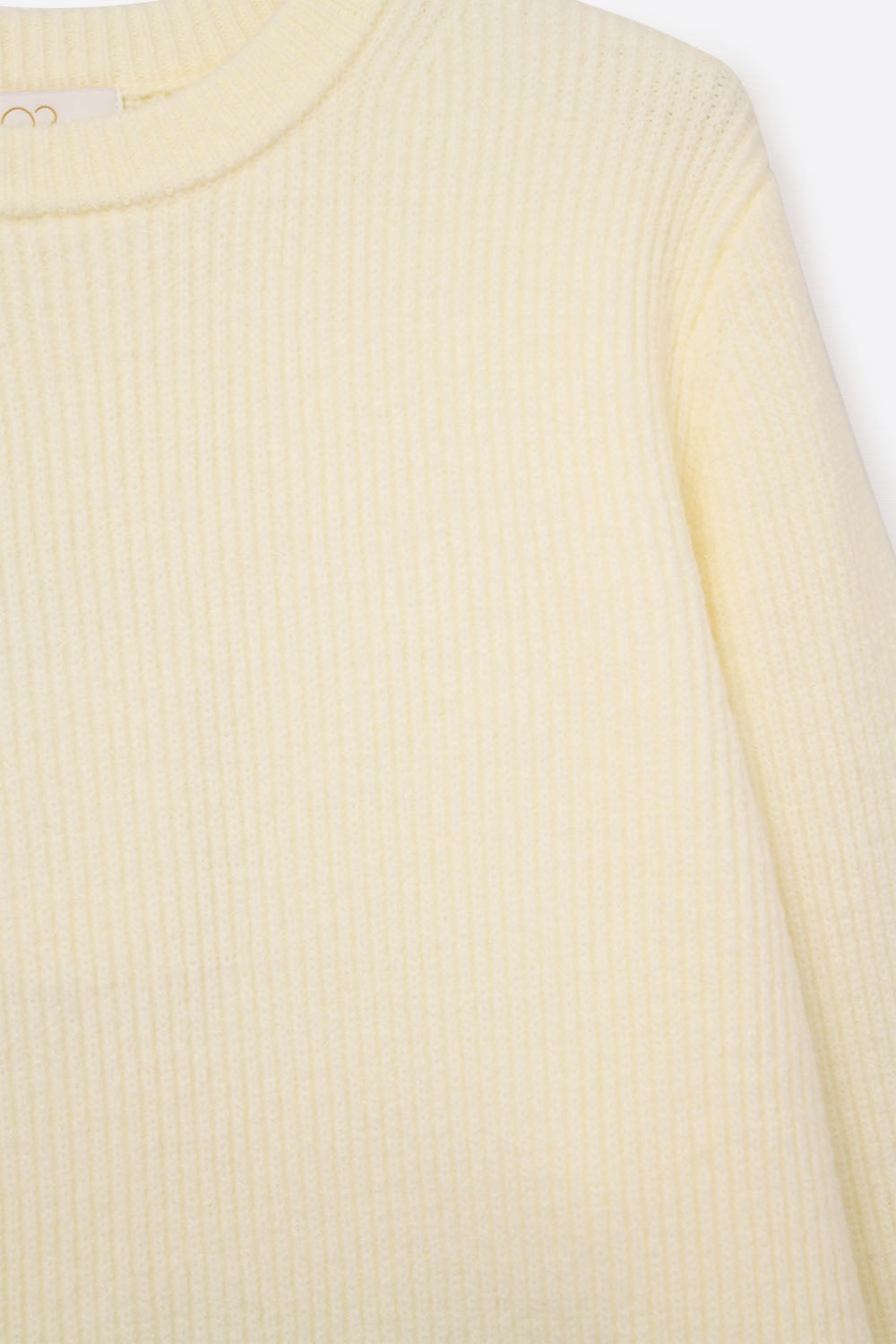 Ribbed Comfy Knit Sweater in Cream