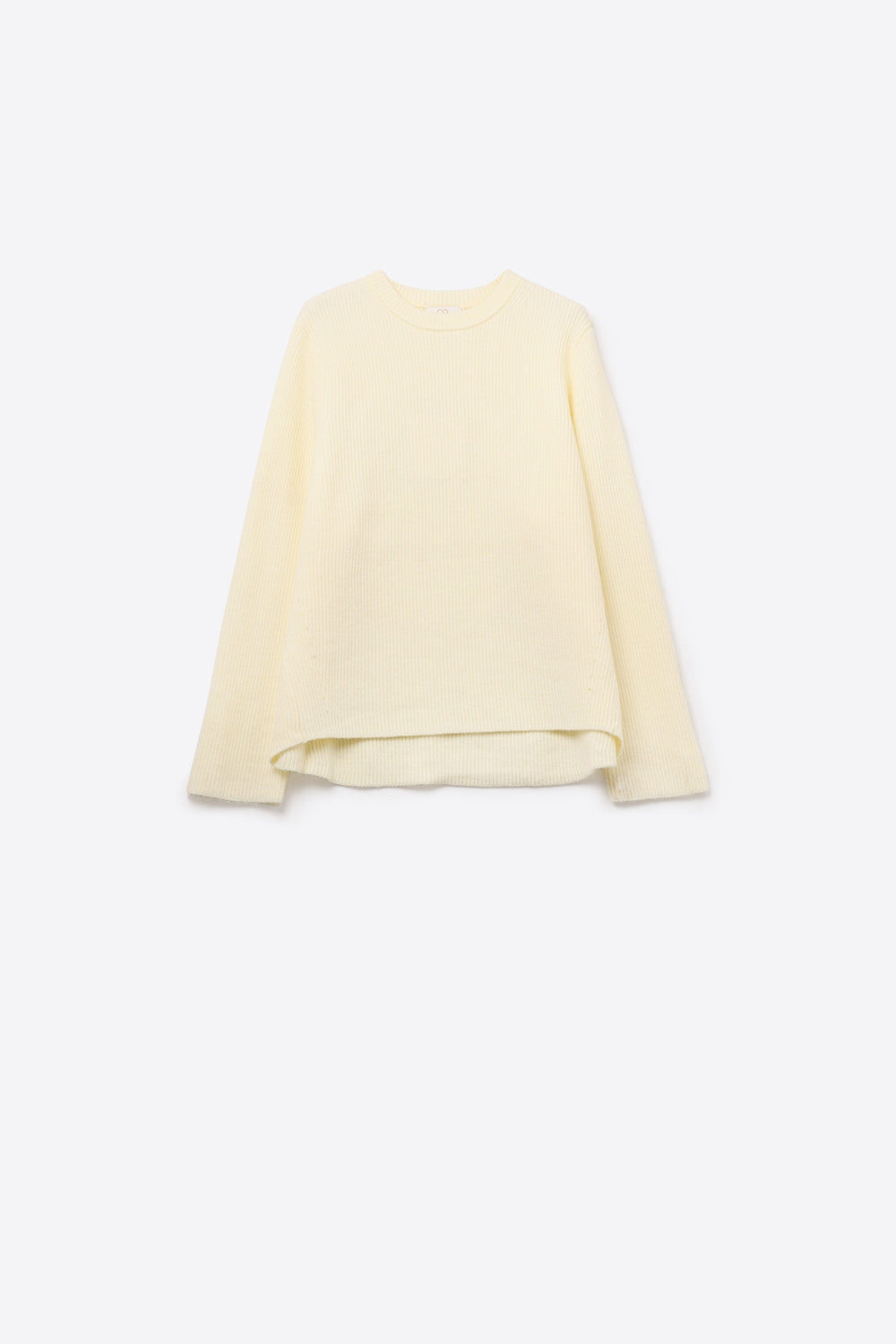 Ribbed Comfy Knit Sweater in Cream