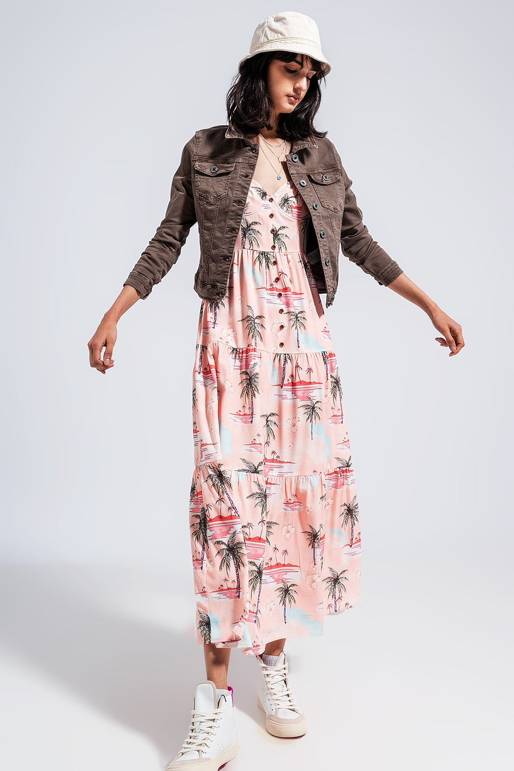 Casaco Trucker Jeans Slim Chocolate