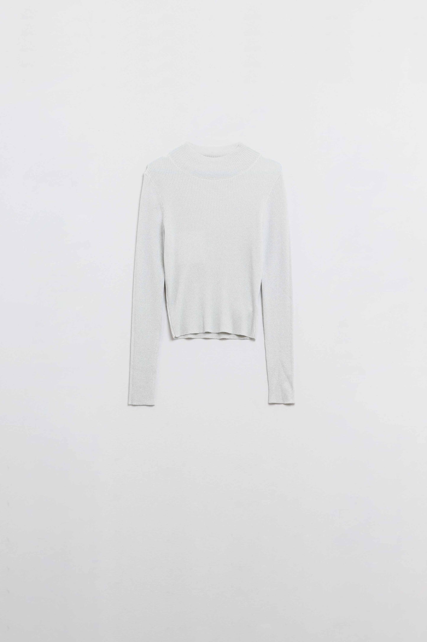 grey glitter trutle neck long sleeve Sweater