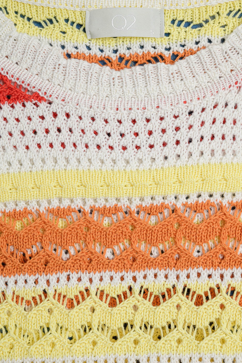 Summer Knitted Striped Sweater in Warm Tones