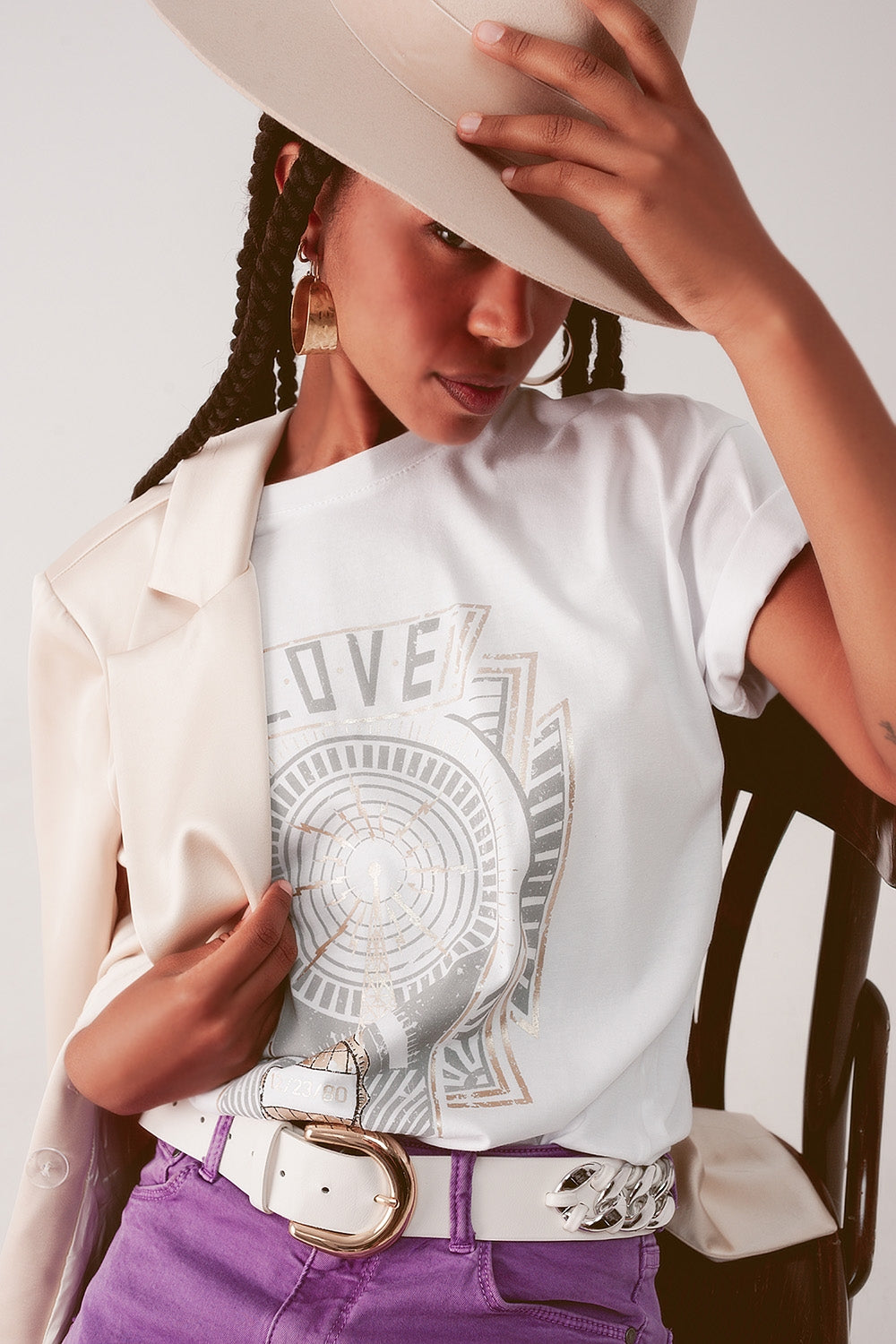 vintage logo t-shirt in white