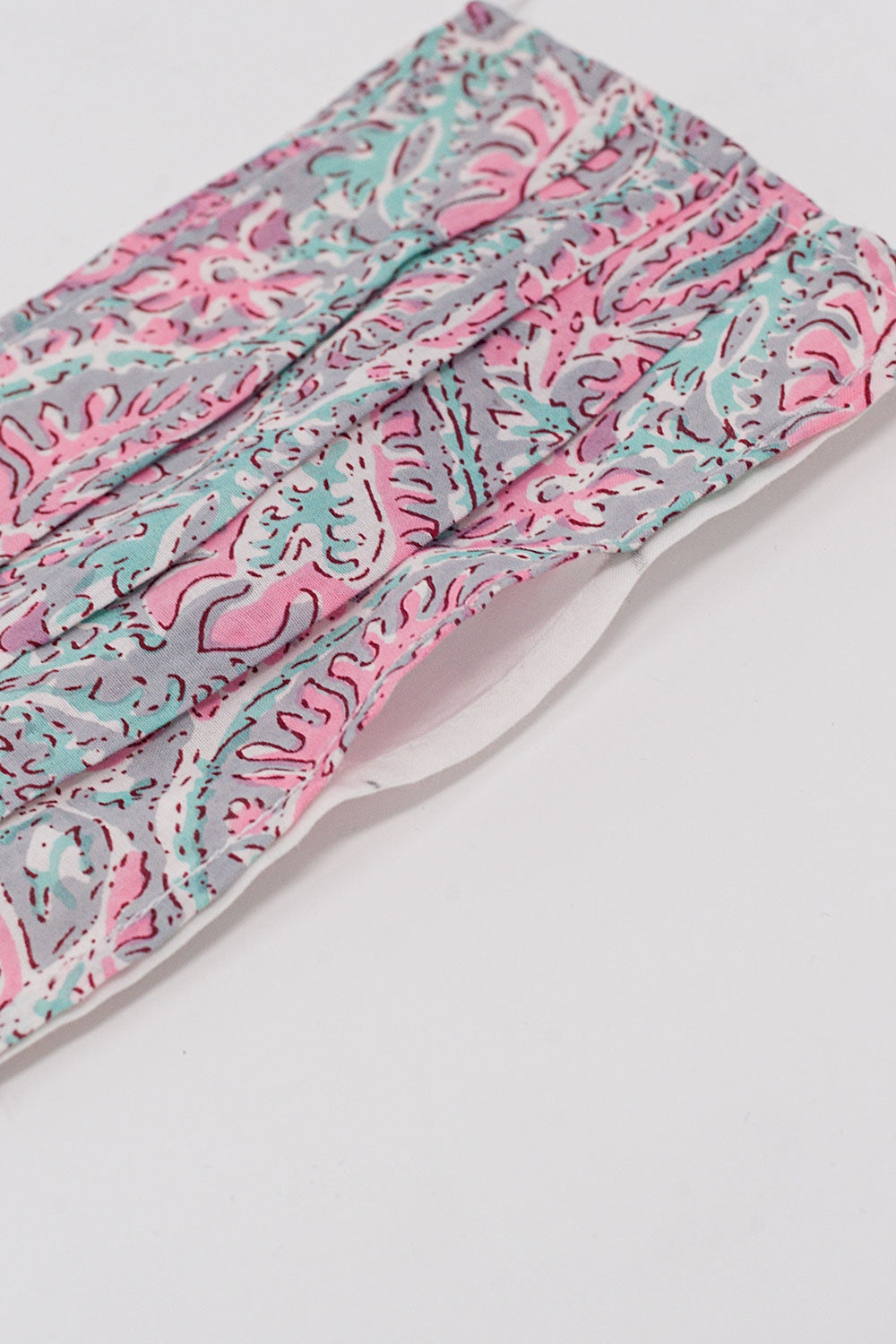 Pack de 2 máscaras rosa estampadas em algodão orgânico