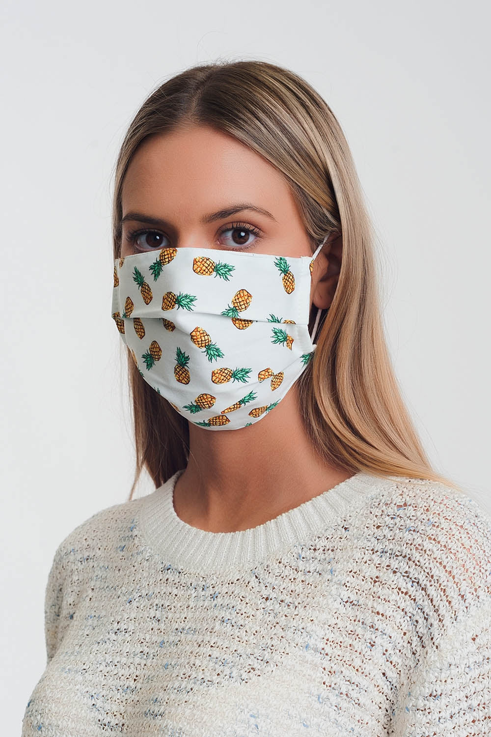2 PACK Pineapple Print Mask