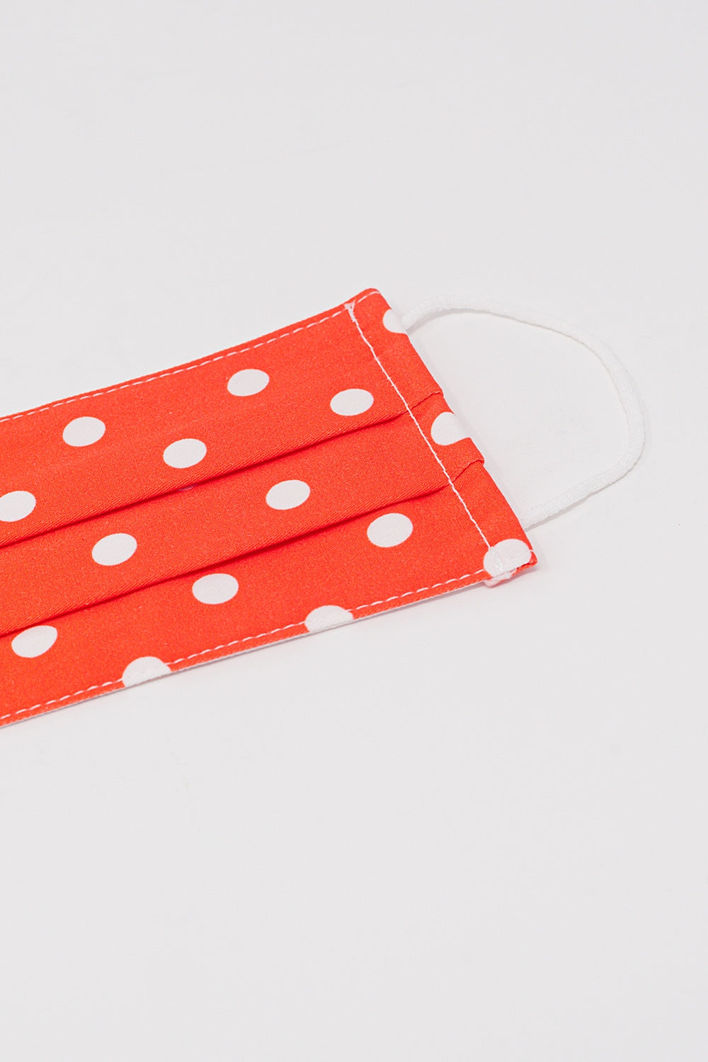2 PACK Polka Dot white and red Mask