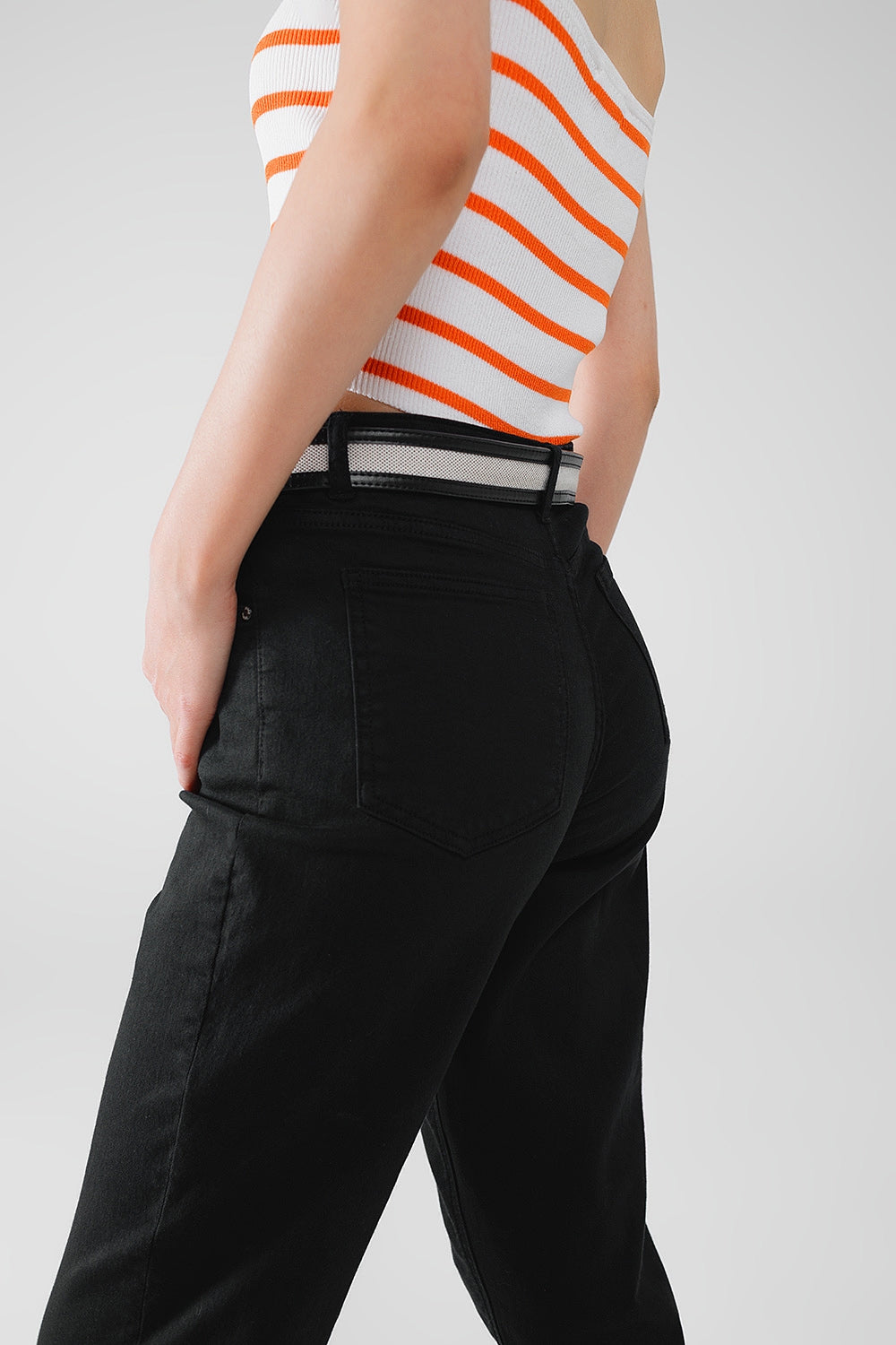 Calça de ganga Skinny Basic Preta
