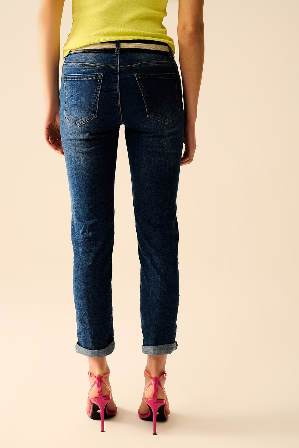 Basic Super Skinny Mid Wash Stretchy Jeans