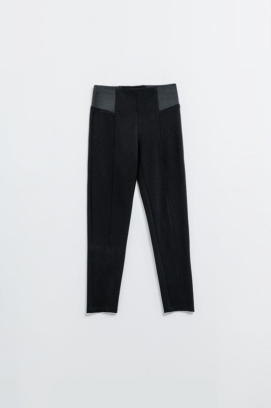 Q2 Black High Waisted Leggings