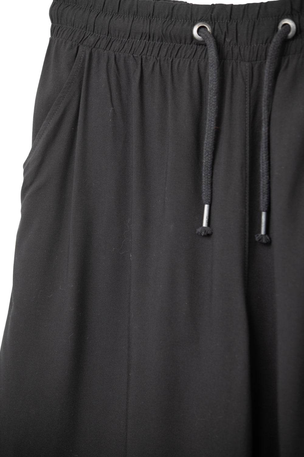 Black wide leg joggers