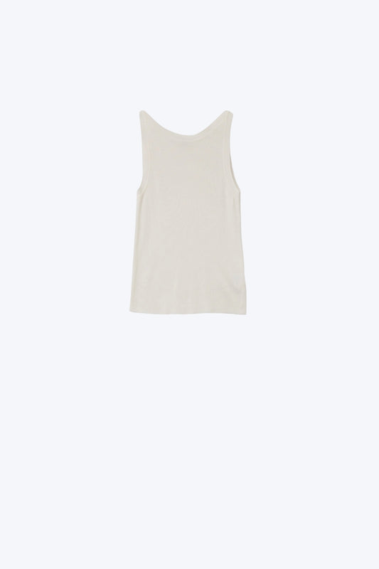 Q2 Boat Neck Comfy Ribbed Top in White