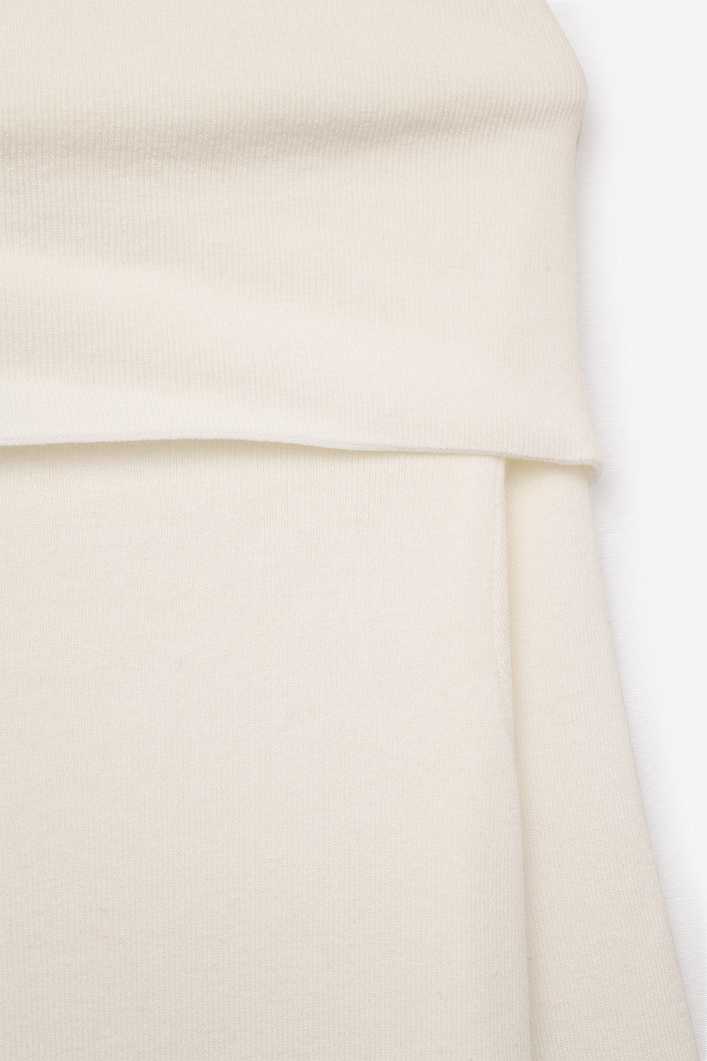 Chic Off-Shoulder boat neck Knit Top in white