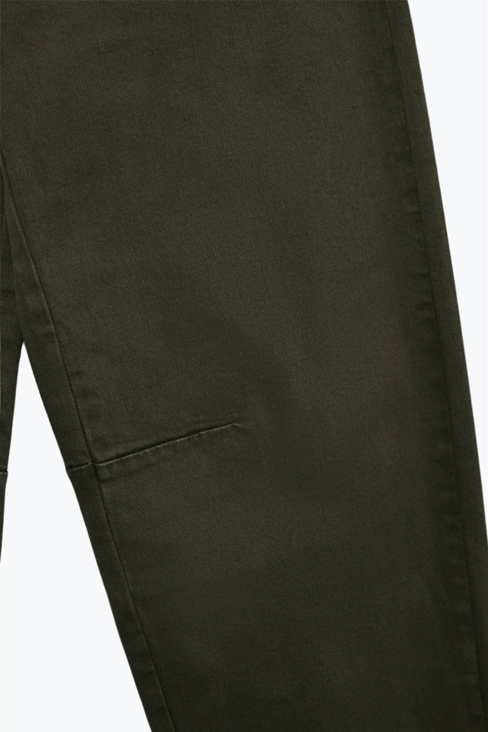 Comfortable stretch jeans with barrel leg in dark green