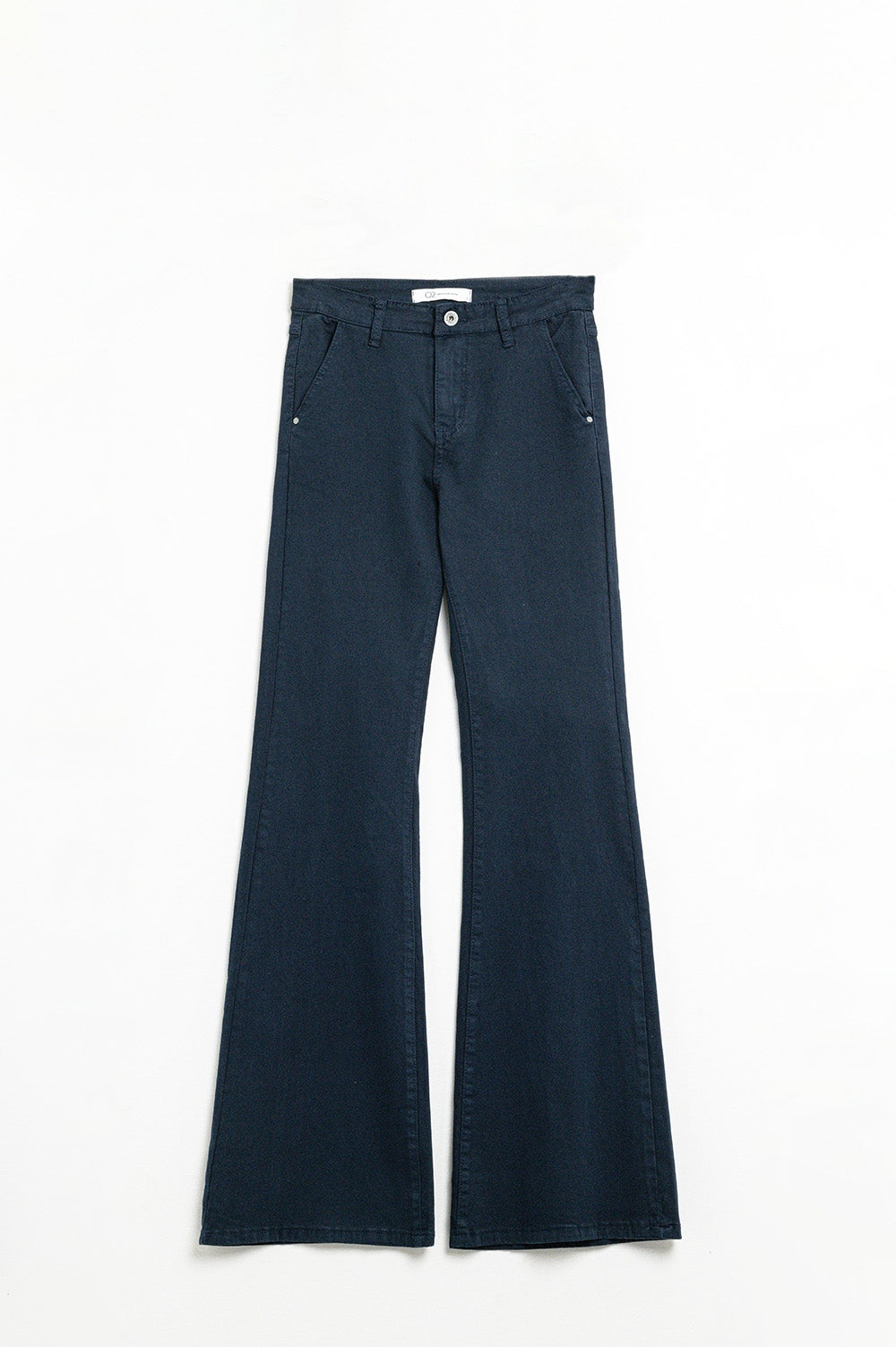 Comfy Stretcy Denim Navy Flared Jeans
