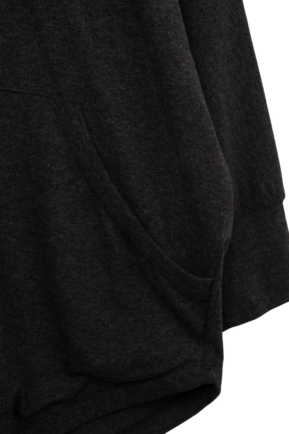 Dark Gray Oversized Hoodie with Front Pocket