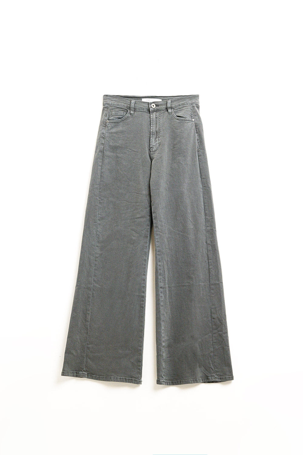 Extra wide leg Pants in washed grey