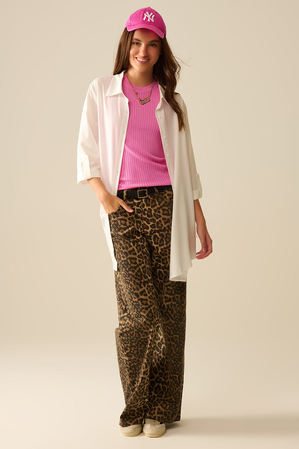 Fuchsia Sleeveless Ribbed knitted Top