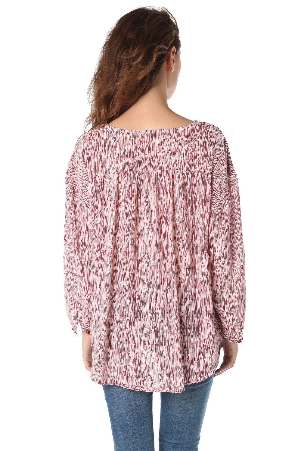 Camisola de atar com bolinhas