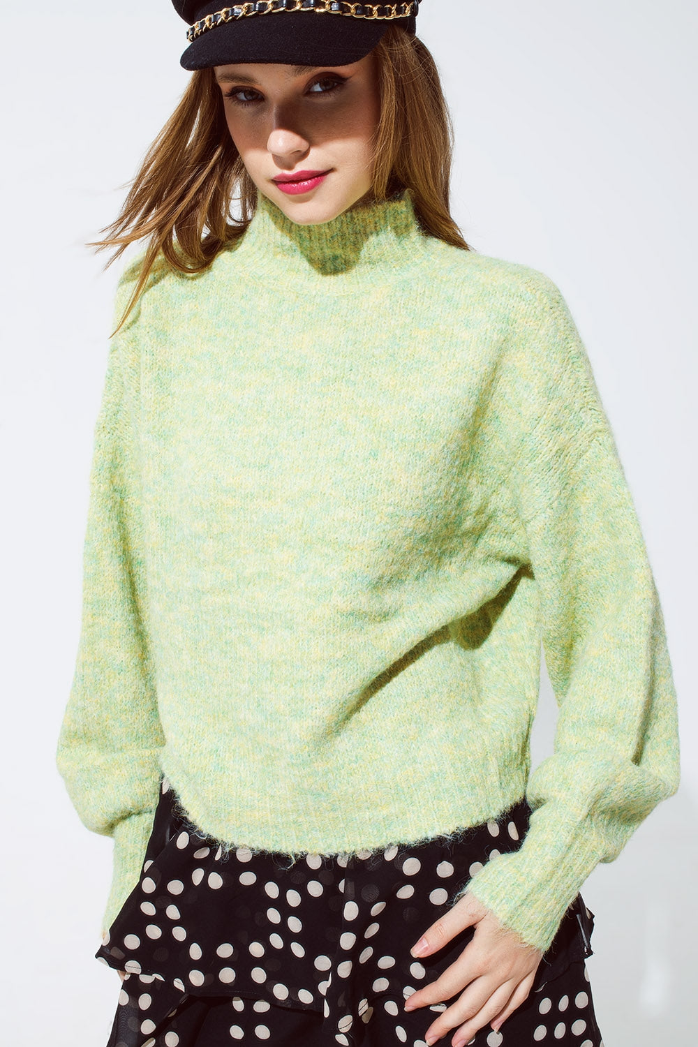 light Green Soft Knit sweater
