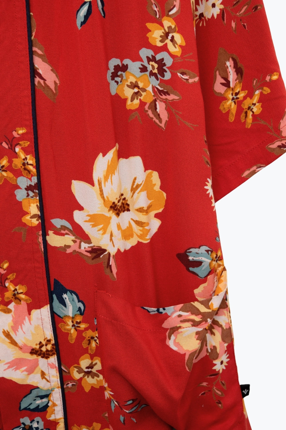 long Red Floral Kimono