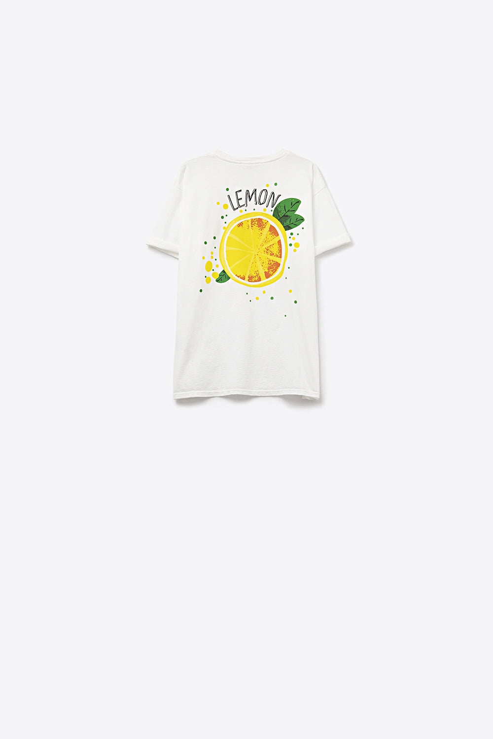 Made in Italy white t-shirt with Lemon graphic