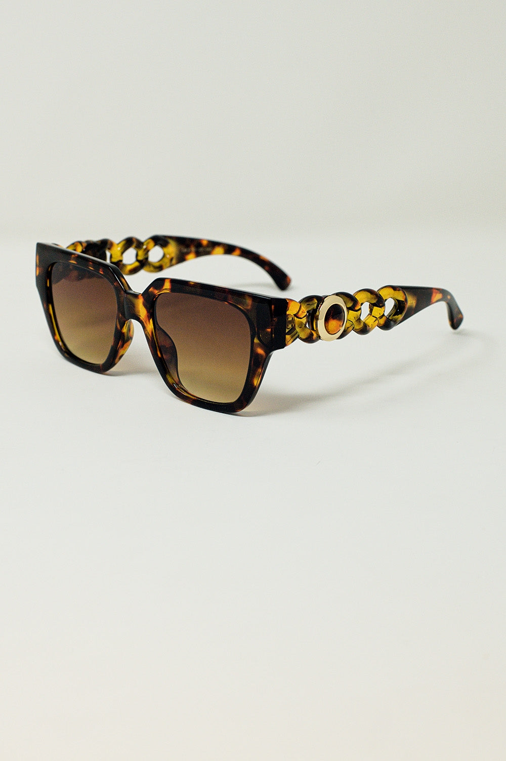 Oversized Cat Eye Sunglasses in brown Vintage