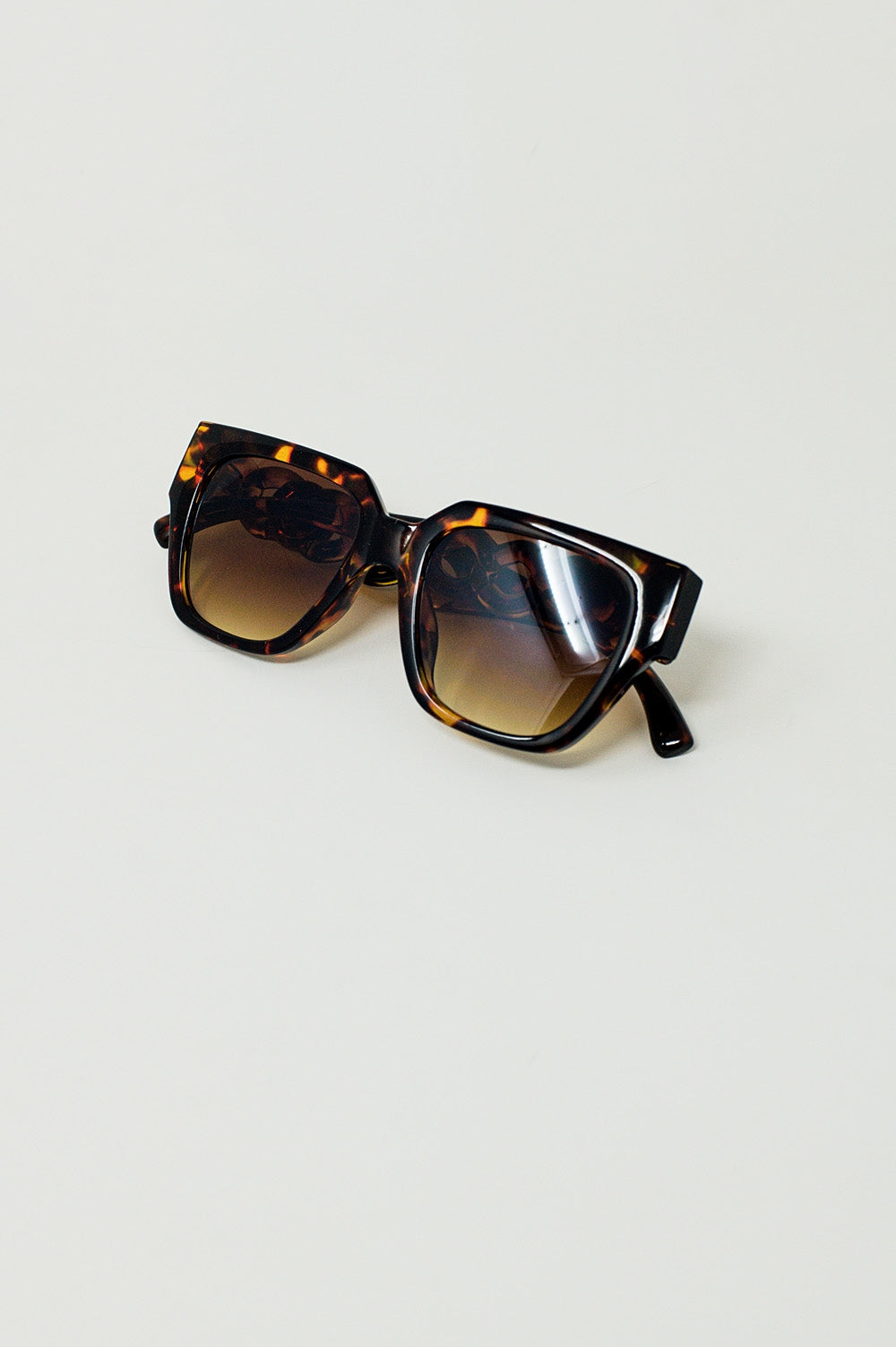 Oversized Cat Eye Sunglasses in brown Vintage
