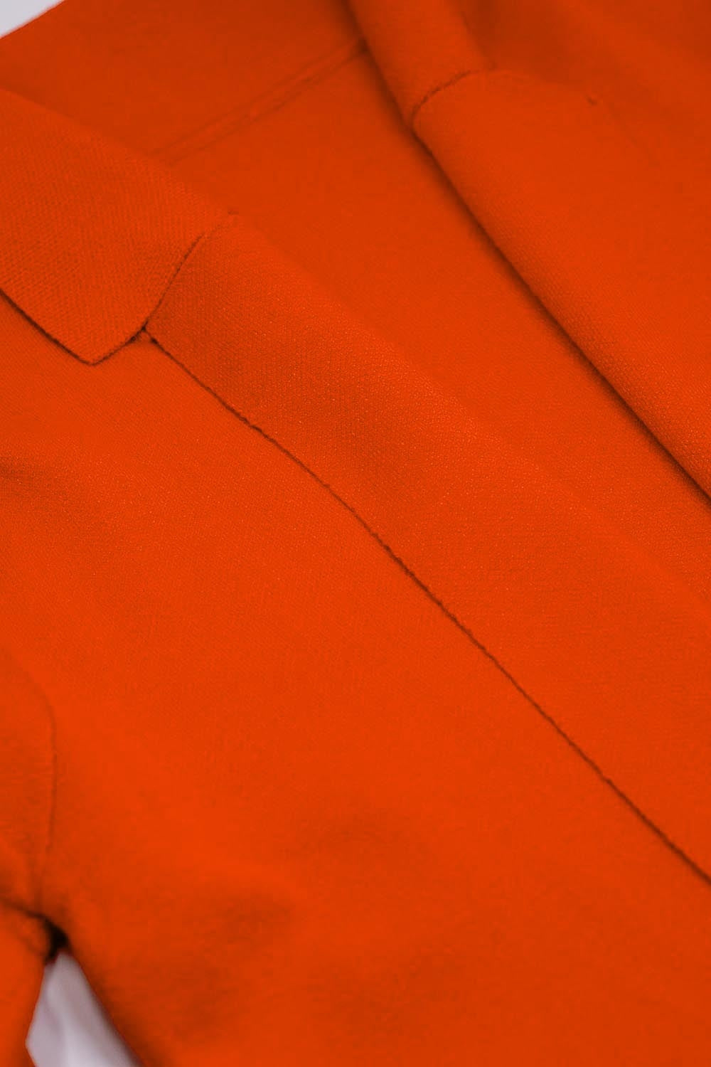 Oversized collar maxi cardigan in orange