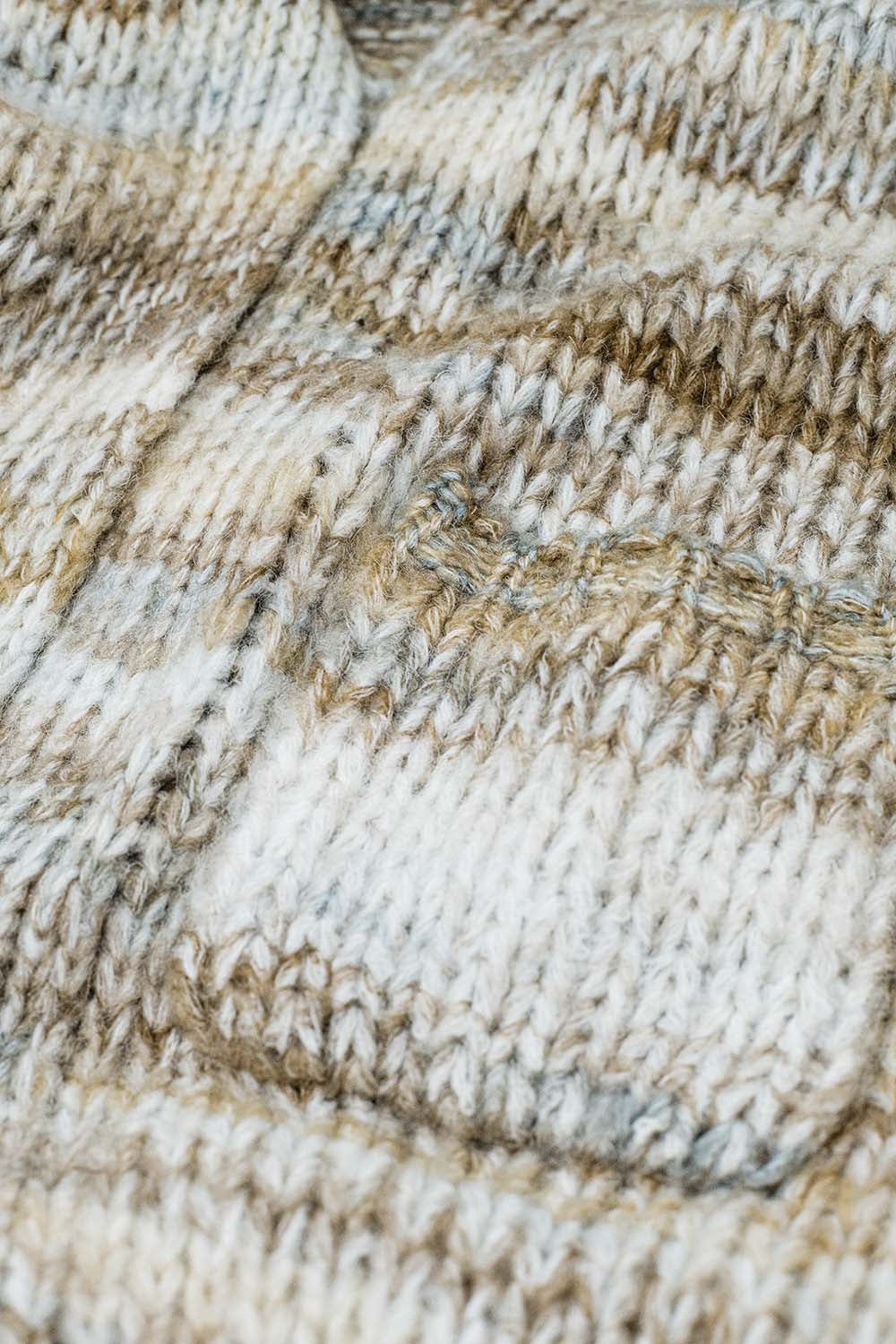 Cardigan comprido listrado oversized com bolsos