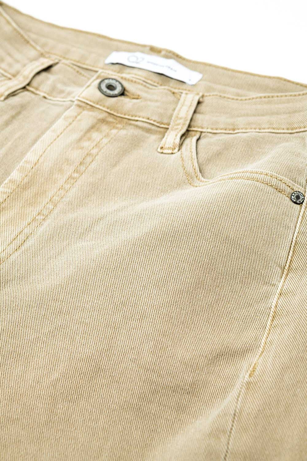 Pants extra wide fit in washed beige