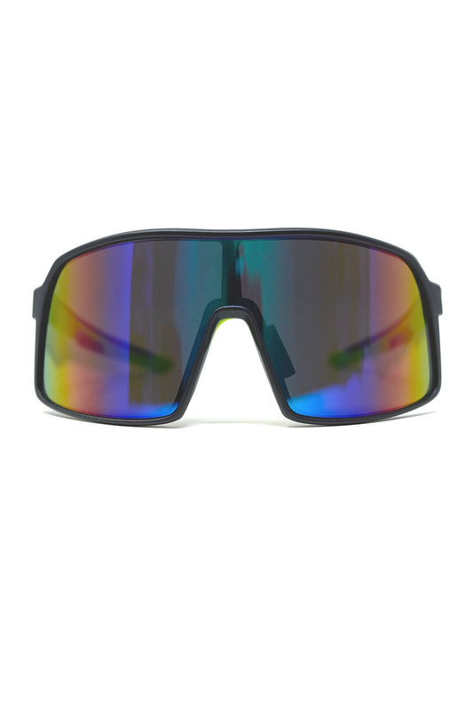 Q2 Polarized Sport Sunglasses in Blue Red Gradient