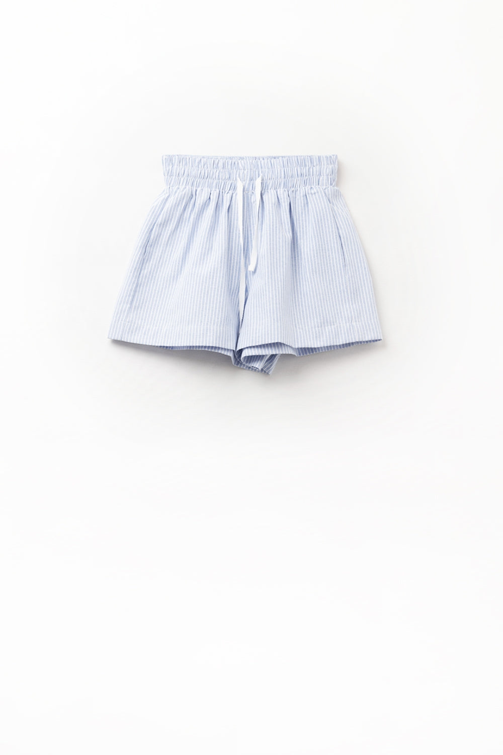 Kort met strepen en touwtjes in de tailleband