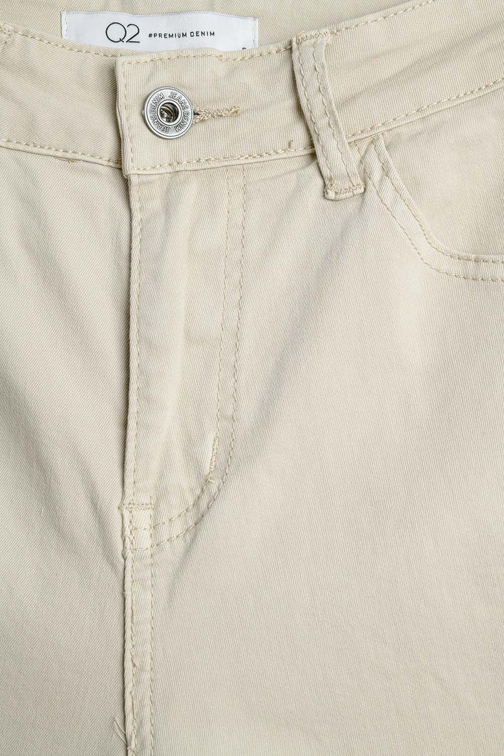 Super Comfy Stretch Straight Leg Pants In Beige