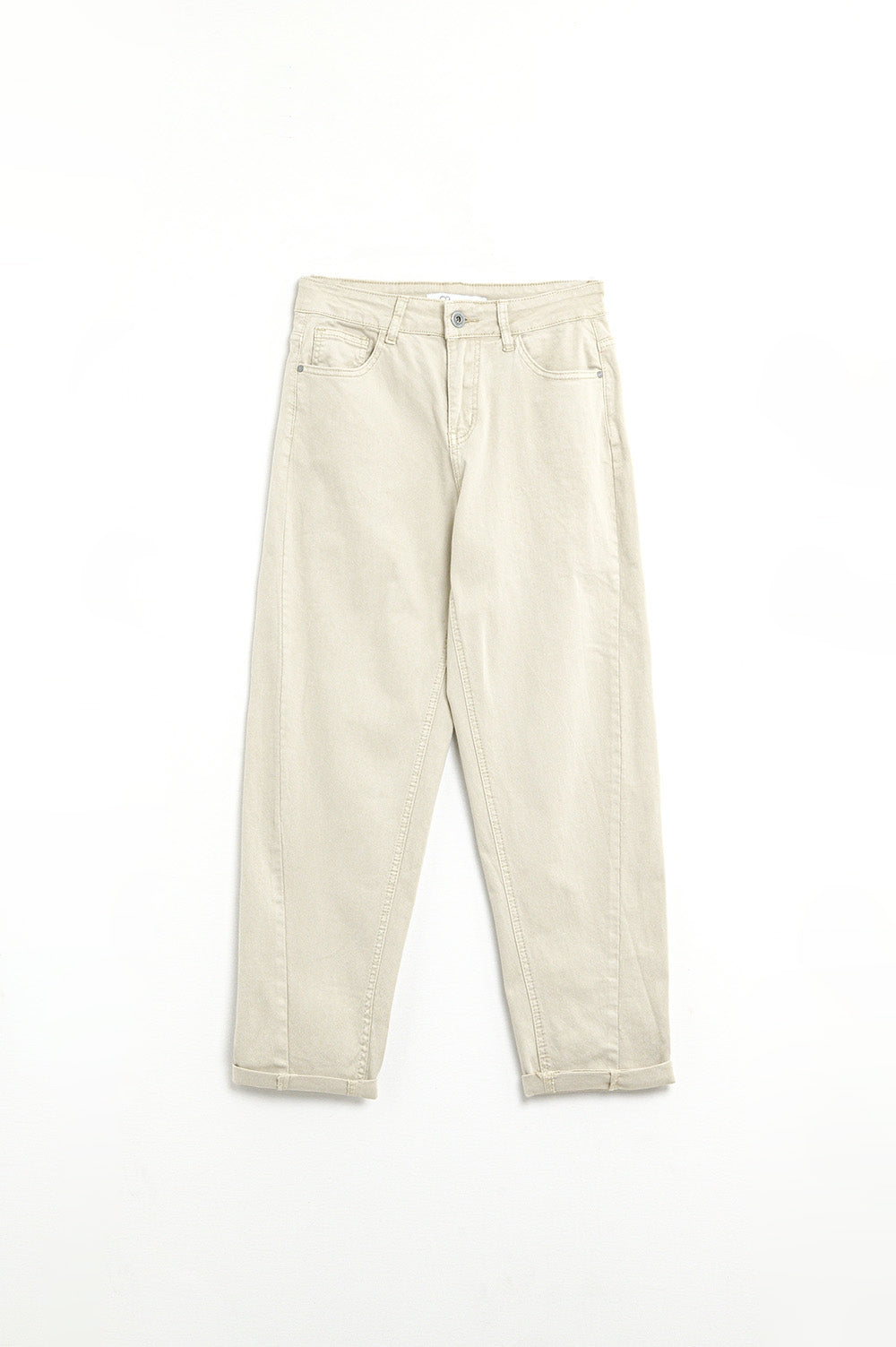 Super Comfy Stretch Straight Leg Pants In Beige