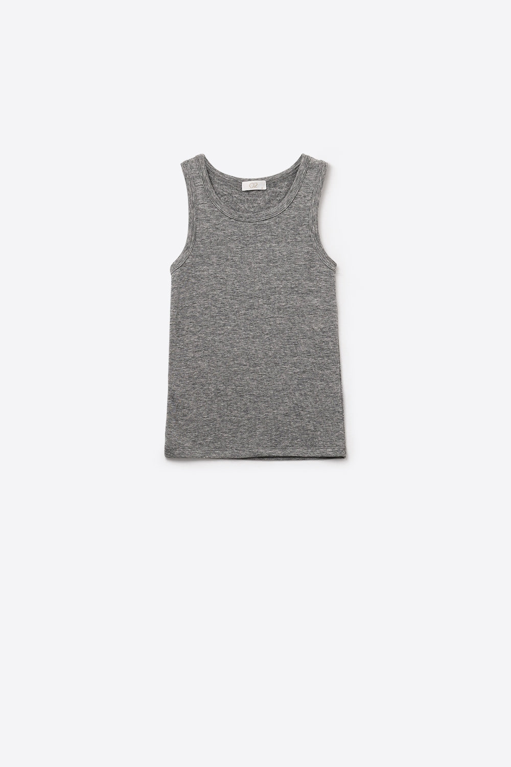 Q2 Super Soft Knitted Basic Tank in Grey