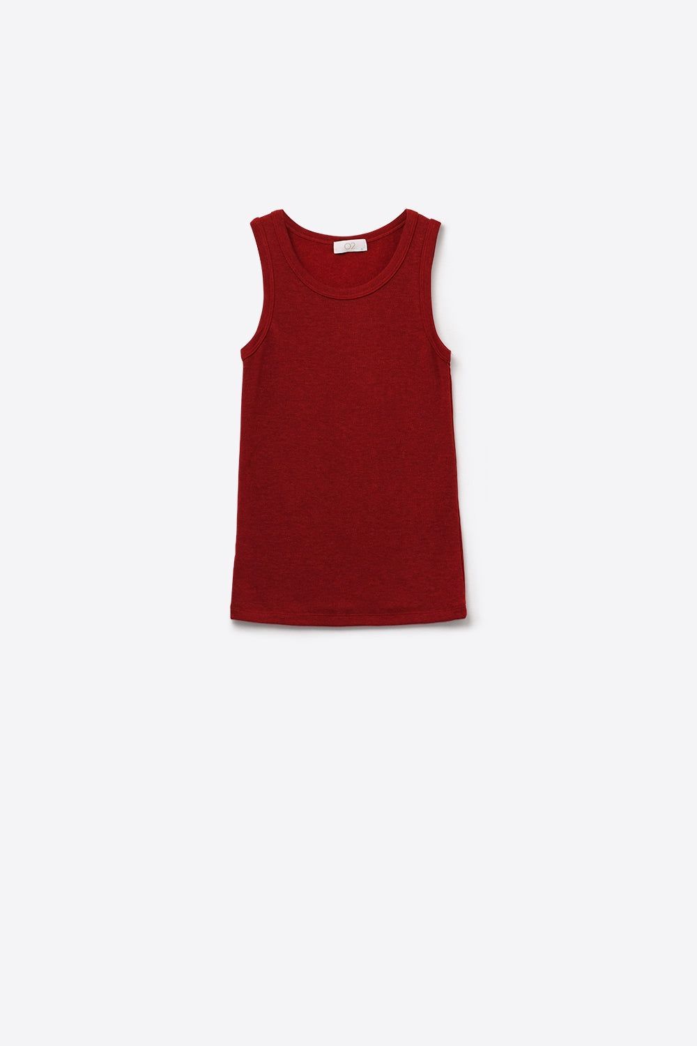 Super Soft Knitted Basic Tank in Ruby Red